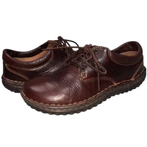 Born Crown Ravine Brown Leather Rugged Casual Oxford Shoes SZ 9